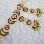 Lushkara Pearl Crescent Kundan Choker Set