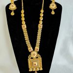 Lushkara Pink Long Necklace Set