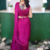 Lushkara Plum Embroidered Sharara Set - Image 2