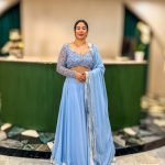 Lushkara Powder Blue and Silver Embroidered Lehenga Set