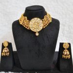 Lushkara Radiant Gold Kundan Choker Set