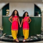 Lushkara Red & Yellow Girls' Patiala Suit
