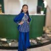 Lushkara Royal Blue Girls' Sharara Set