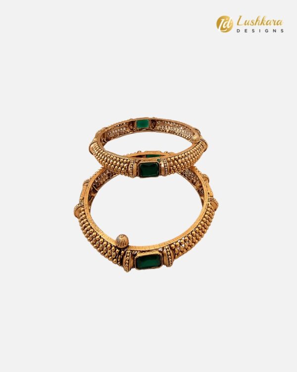 Lushkara Square stone Bangle - Image 3