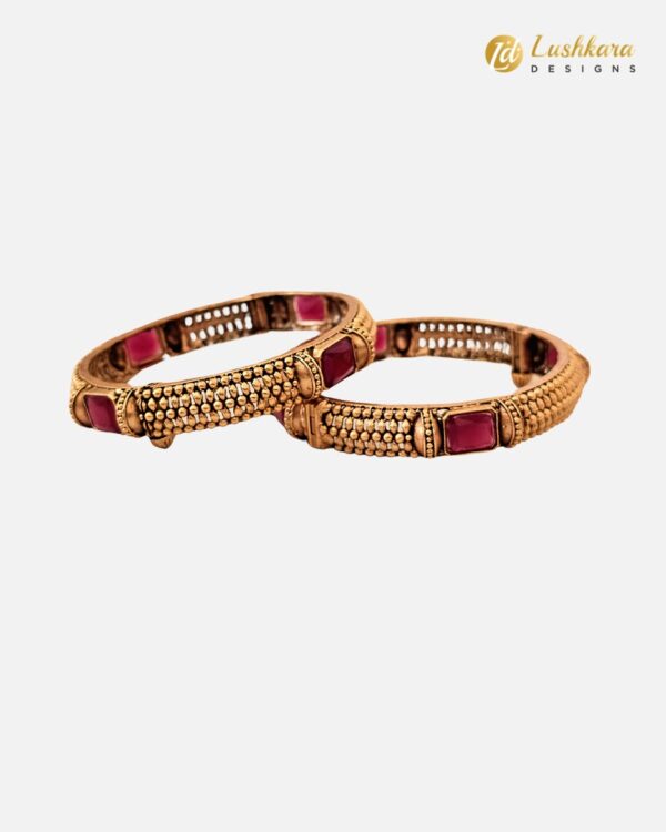 Lushkara Square stone Bangle - Image 4