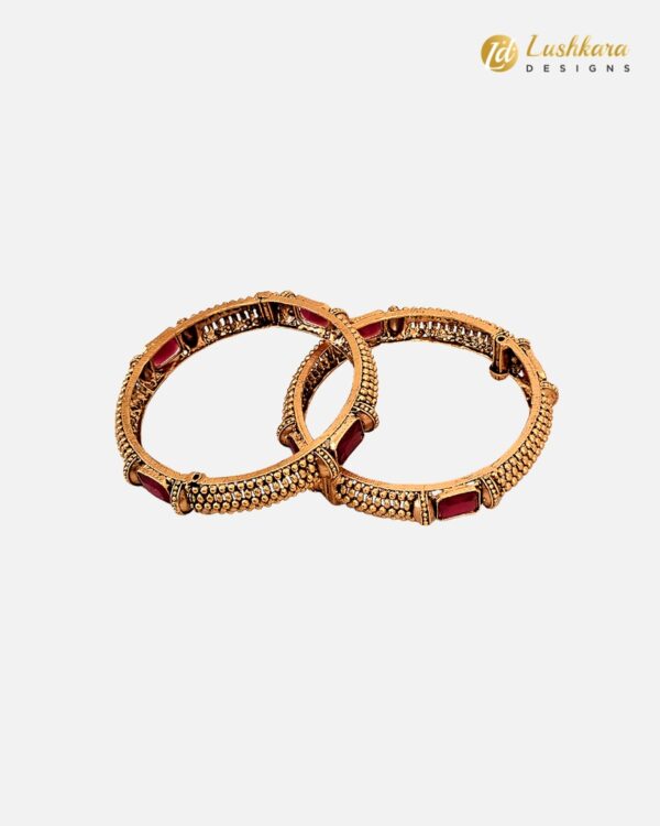 Lushkara Square stone Bangle - Image 5