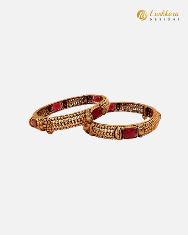 Lushkara Square stone Bangle - Image 2