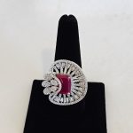 Lushkara Stunning Ruby and Diamond Fan Ring