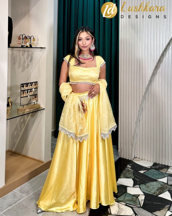 Lushkara Sunshine Yellow Lehenga: Radiate Joy - Image 2