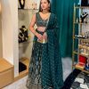 Lushkara Teal Embellished Lehenga Set