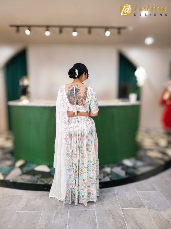 Lushkara Vibrant Floral Lehenga Set - Image 4