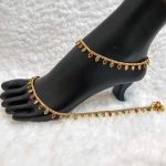 Lushkara Vibrant Teardrop Gem Anklets