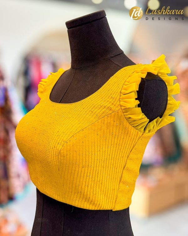 Lushkara Vibrant Yellow Blouse - Image 2