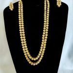 Lushkara White Kundan Polki Necklace Set