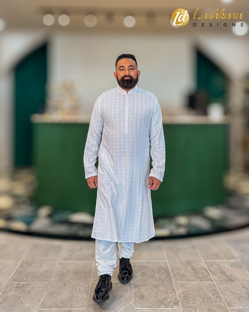 Lushkara White Kurta Pajama