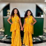 Lushkara Yellow Girls' Sharara Set
