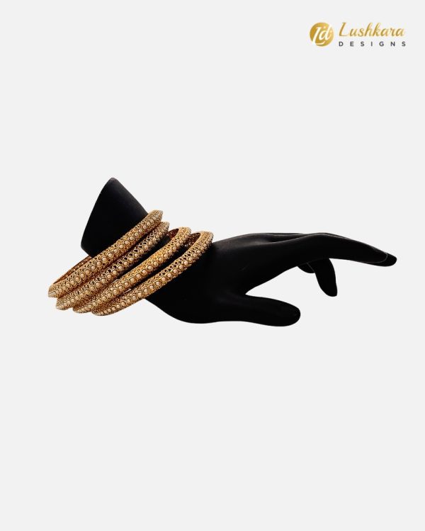Lushkara Pearl Antique Bangle - Image 4