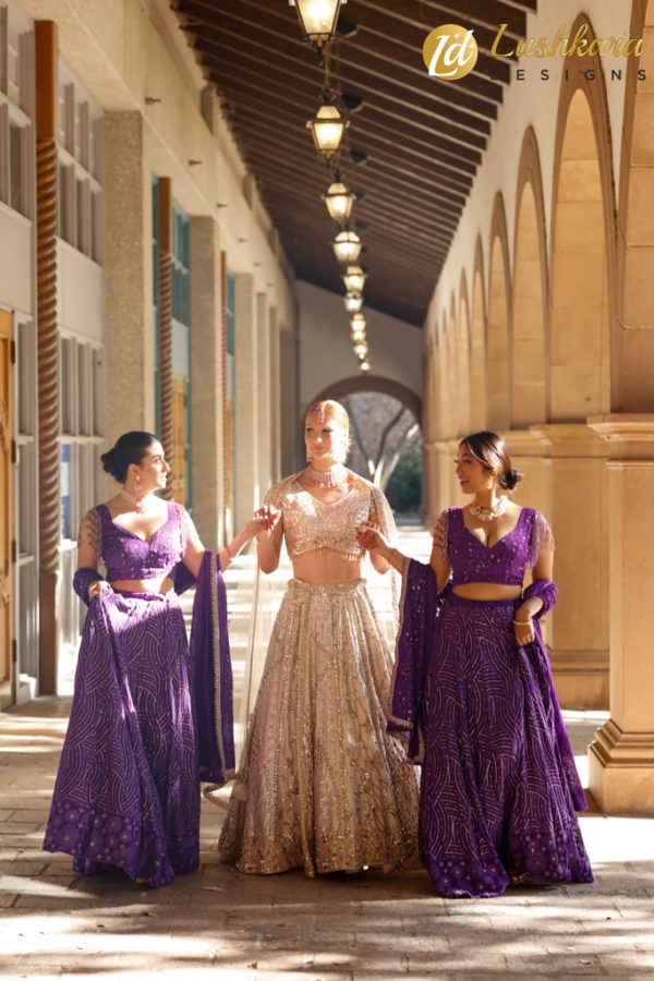 Lushkara Royal Purple Lehenga: A Glamorous Statement - Image 4