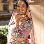 Lushkara Designs Rose Blush Bridal Lehenga