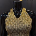 Lushkara Black & Gold Halter Blouse