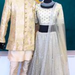 Lushkara Designs Lemon Yellow Elegance Lehenga