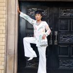 Lushkara Floral Embroidered Peplum & Wide-Leg Trousers