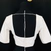 Lushkara Elegant White Embroidered Blouse with Subtle Sequin Detailing - Image 2