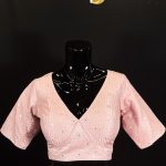 Lushkara Blush Pink Sequin Embellished Blouse