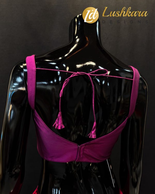 Lushkara Magenta Sweetheart Blouse - Image 2