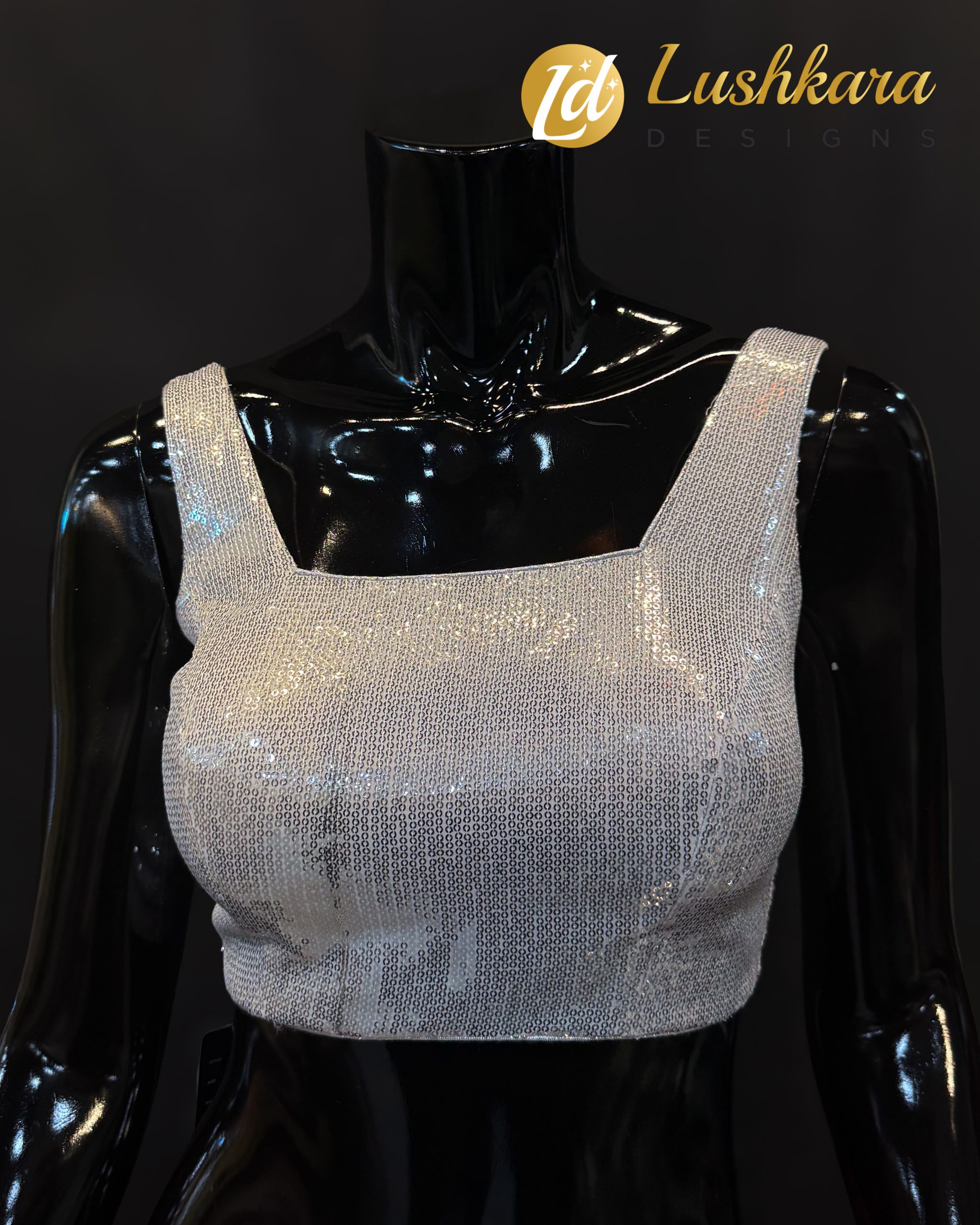 Lushkara Silver Sequin Blouse