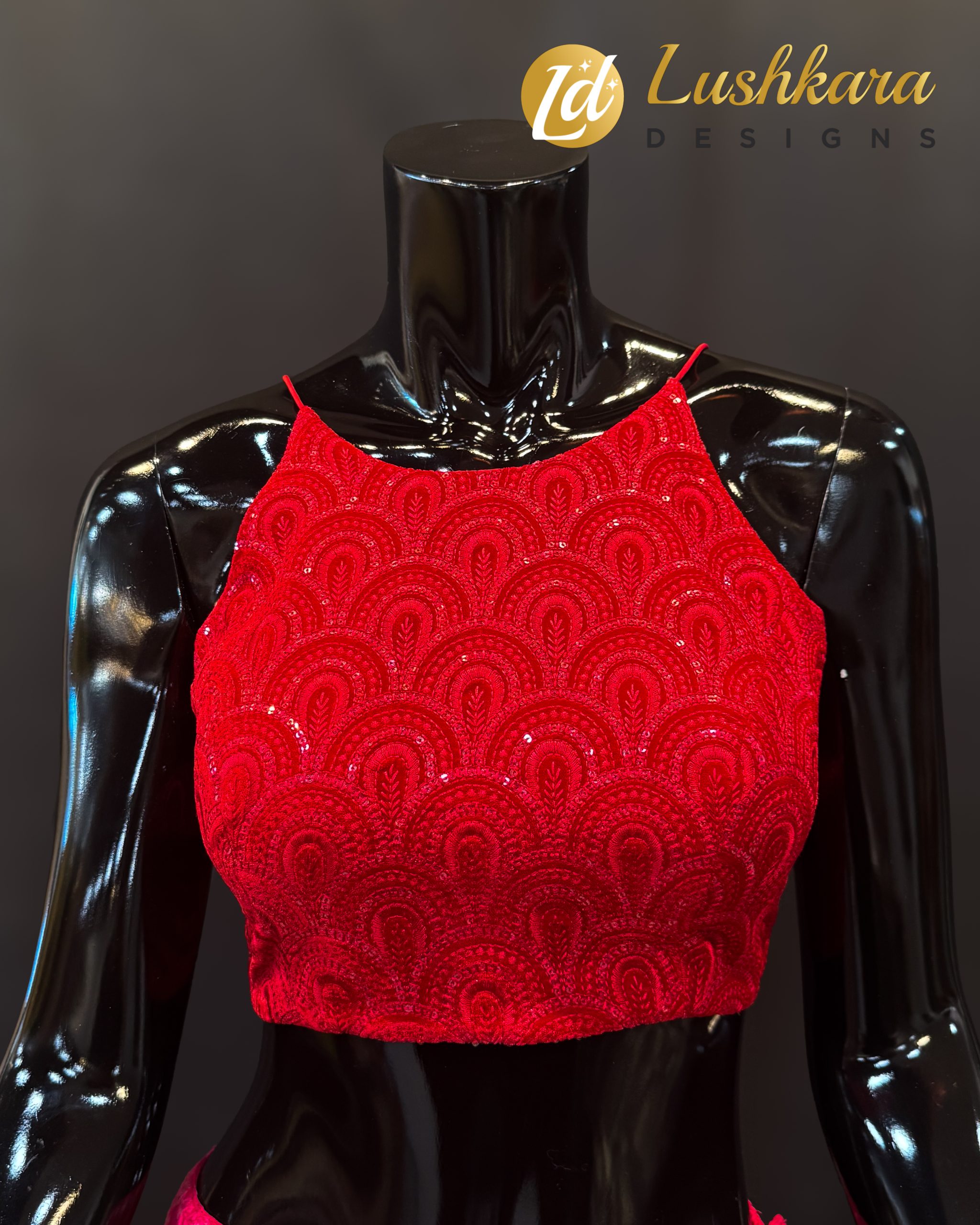 Lushkara Scarlet Sequin Blouse