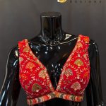 Lushkara Scarlet Red Embroidered Blouse