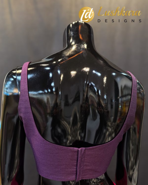 Lushkara Plum Purple Classic Blouse - Image 2