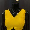 Lushkara Mustard Yellow Scallop Blouse