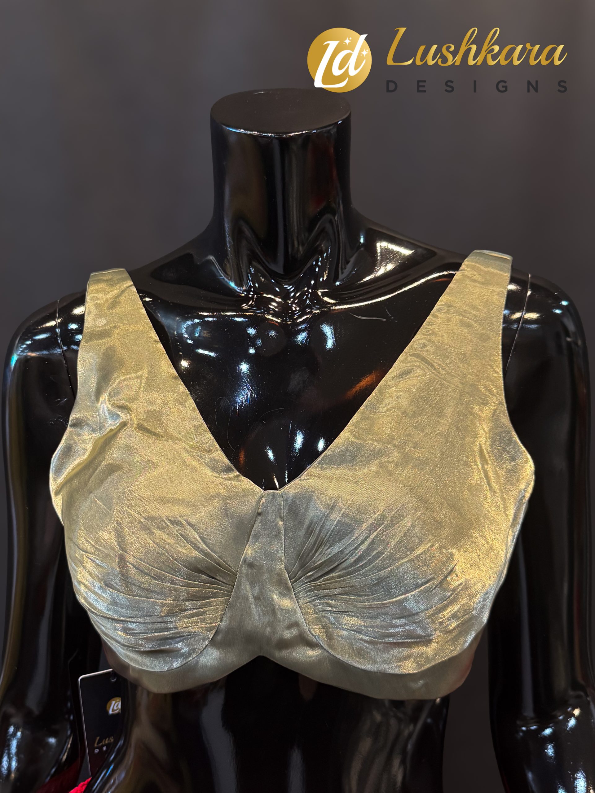 Lushkara Grey Satin Blouse