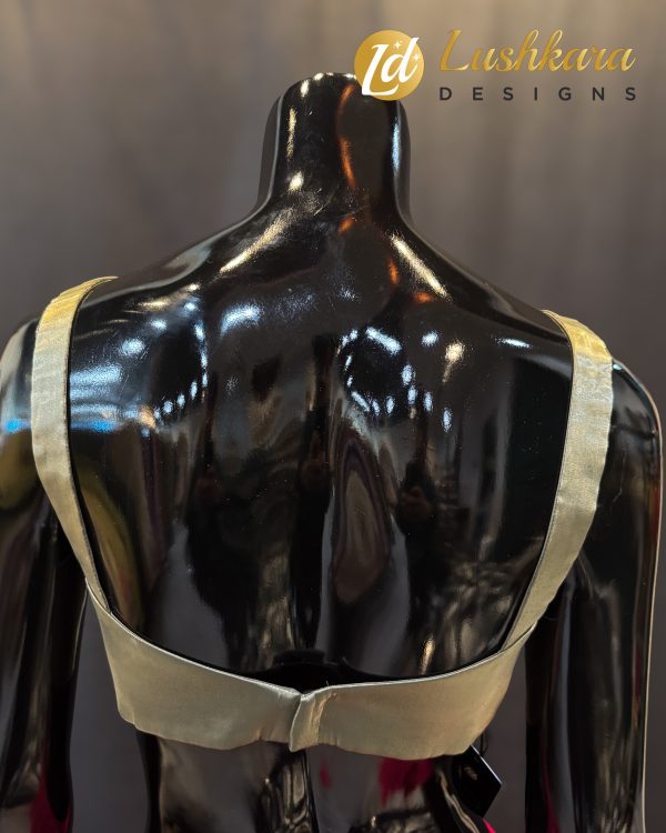 Lushkara Grey Satin Blouse - Image 2