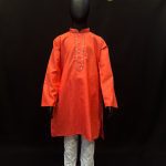 Lushkara Radiant Red Kids Kurta Set