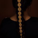 Gold Floral Jada Hair Accessory – Lushkara Temple Jewelry