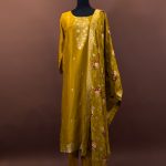 Lushkara Mustard Bloom Salwar Kameez Set