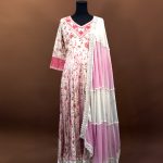 Lushkara Blush Bloom Anarkali Suit