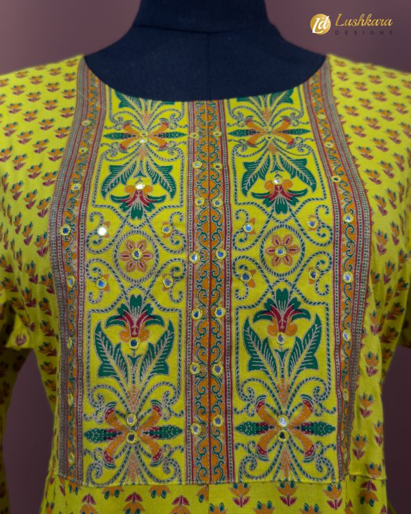 Lushkara Sunshine Kashmiri One-Piece - Image 3