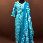 Lushkara Aqua Tie-Dye Salwar Kameez