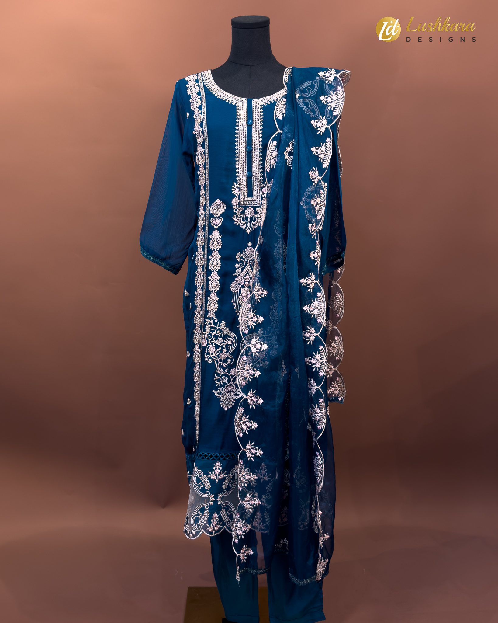 Lushkara Midnight Bloom Salwar Kameez