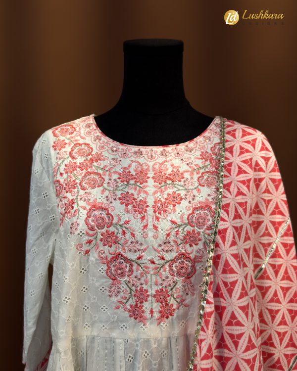 Lushkara Blush Bloom Salwar Kameez - Image 2
