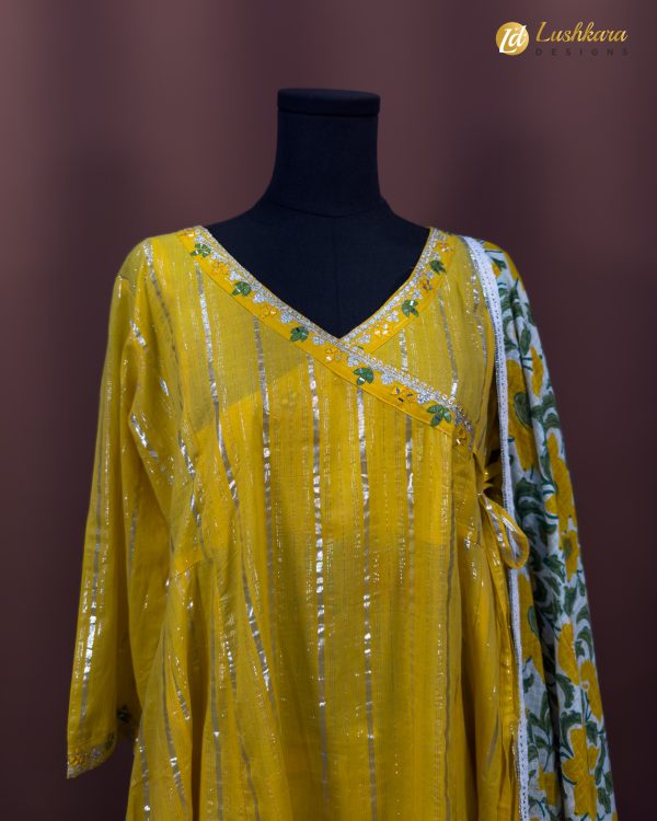 Lushkara Sunflower Radiance Sharara Set - Image 2