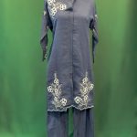 Lushkara Black Floral Embroidered Set