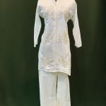 Lushkara Pearl White Floral Set