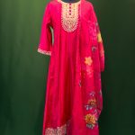 Lushkara Fuchsia Pink Embroidered Salwar Kameez Set