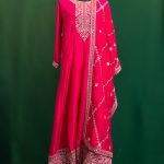 Lushkara Hot Pink Threadwork Salwar Kameez Set