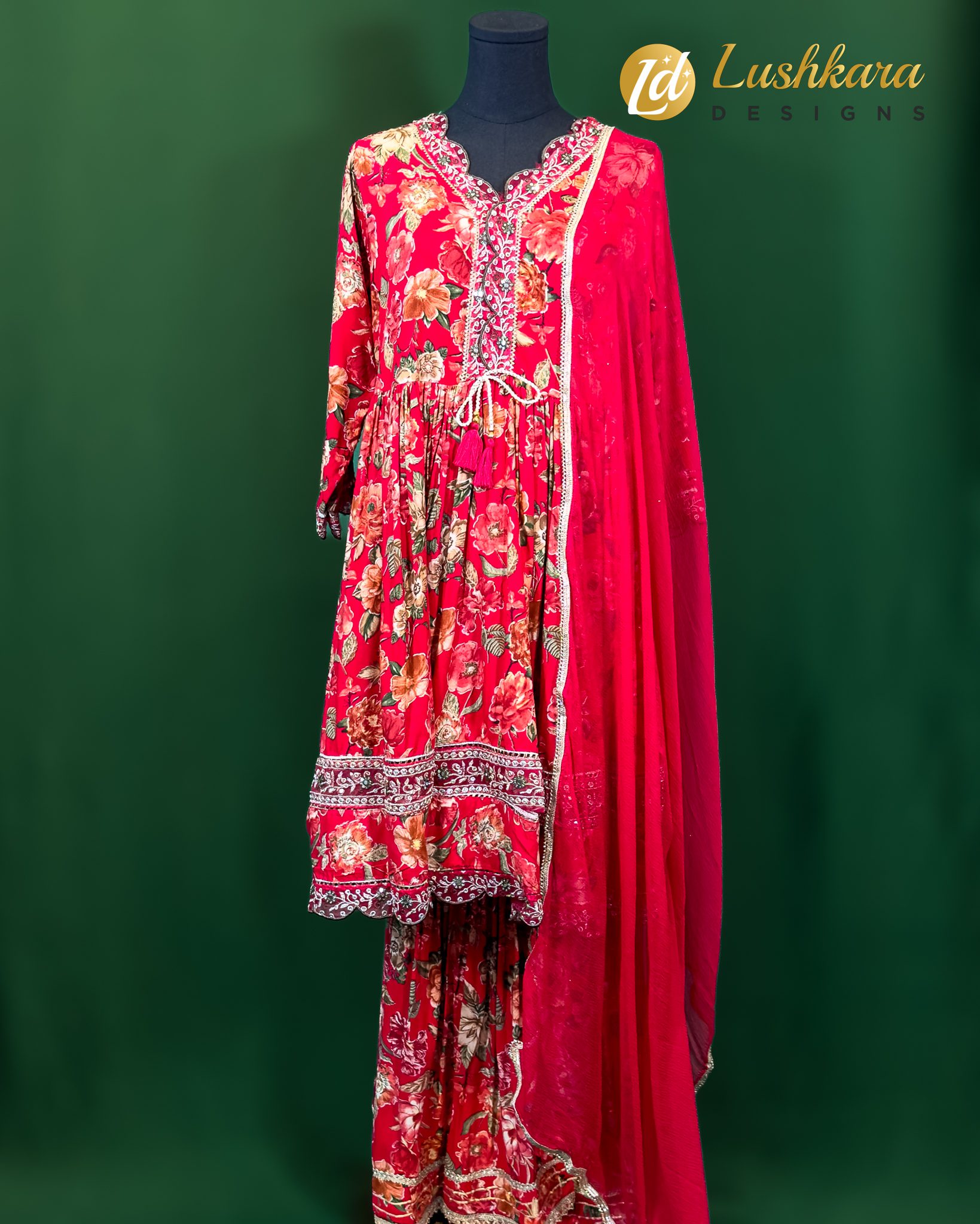 Lushkara Floral Salwar Kameez Set
